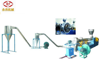 China Extrusora plástica do parafuso gêmeo refrigerar de ar, máquina de alta velocidade da extrusão de WPC fábrica